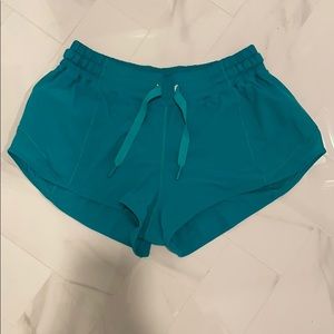Lululemon shorts (turquoise/green)